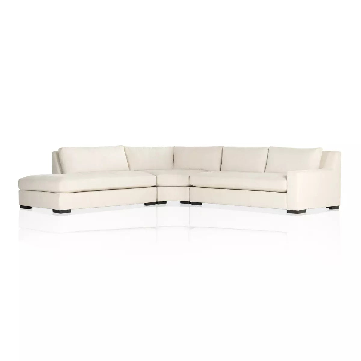 Albany 3-Piece Sectional Left Chaise Alcott Fawn