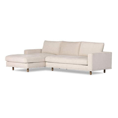 Dom 2-Piece Sectional Left Chaise Bonnell Ivory | BeBoldFurniture 