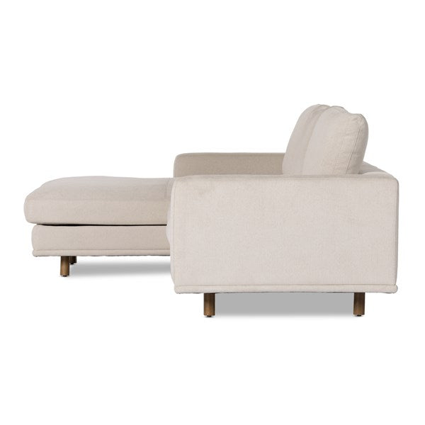 Dom 2-Piece Sectional Left Chaise Bonnell Ivory | BeBoldFurniture