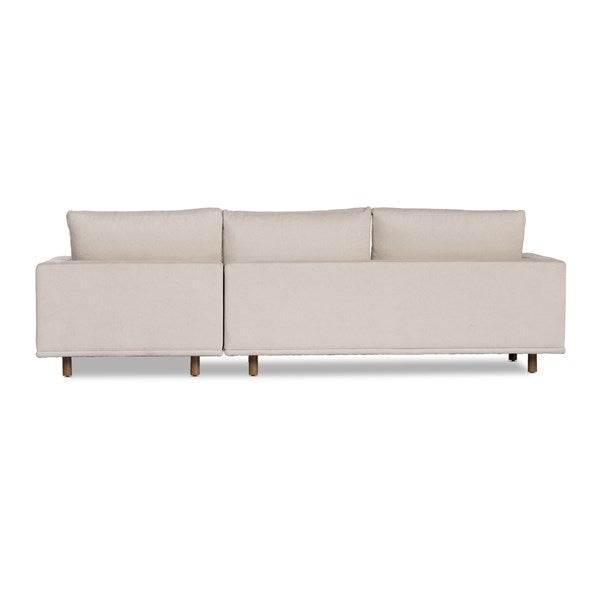 Dom 2-Piece Sectional Right Chaise Bonnell Ivory | BeBoldFurniture