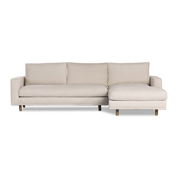 Dom 2-Piece Sectional Right Chaise Bonnell Ivory | BeBoldFurniture