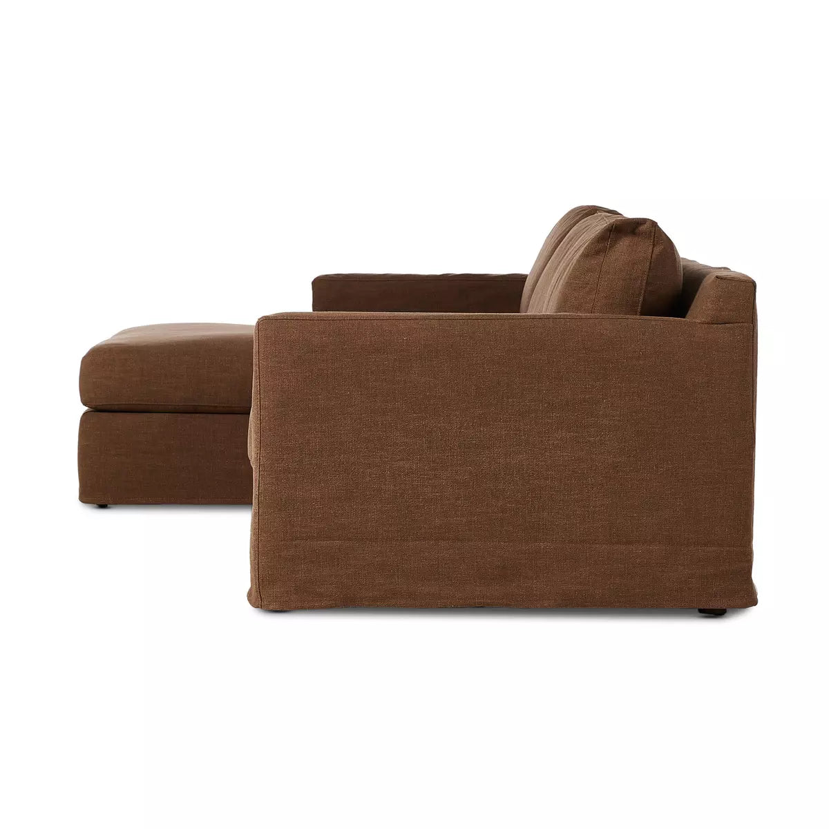 Hampton 2-Piece Slipcover Sectional Left Chaise Antwerp Cafe