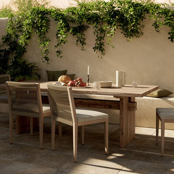 Bandy Outdoor Dining Table-92'' Reclaimed Natural FSC | BeBoldFurniture