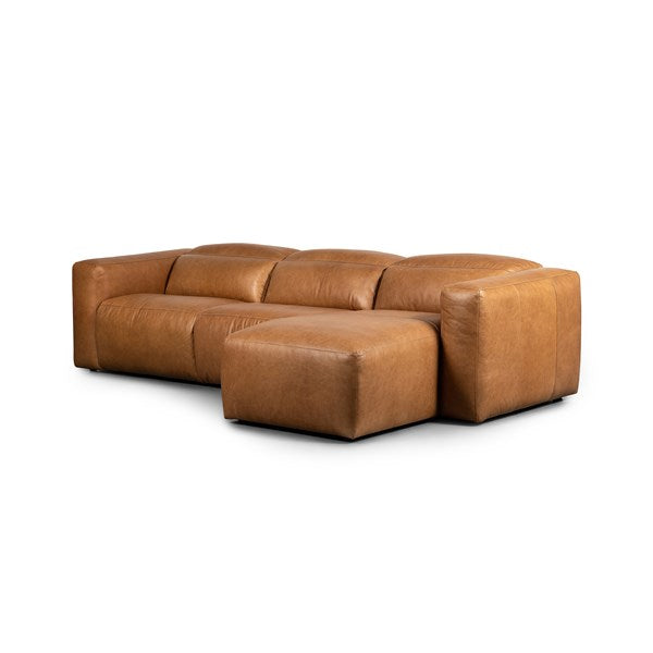 Radley Power Recliner 3-Piece Sectional Right Chaise Sonoma Butterscotch | BeBoldFurniture 