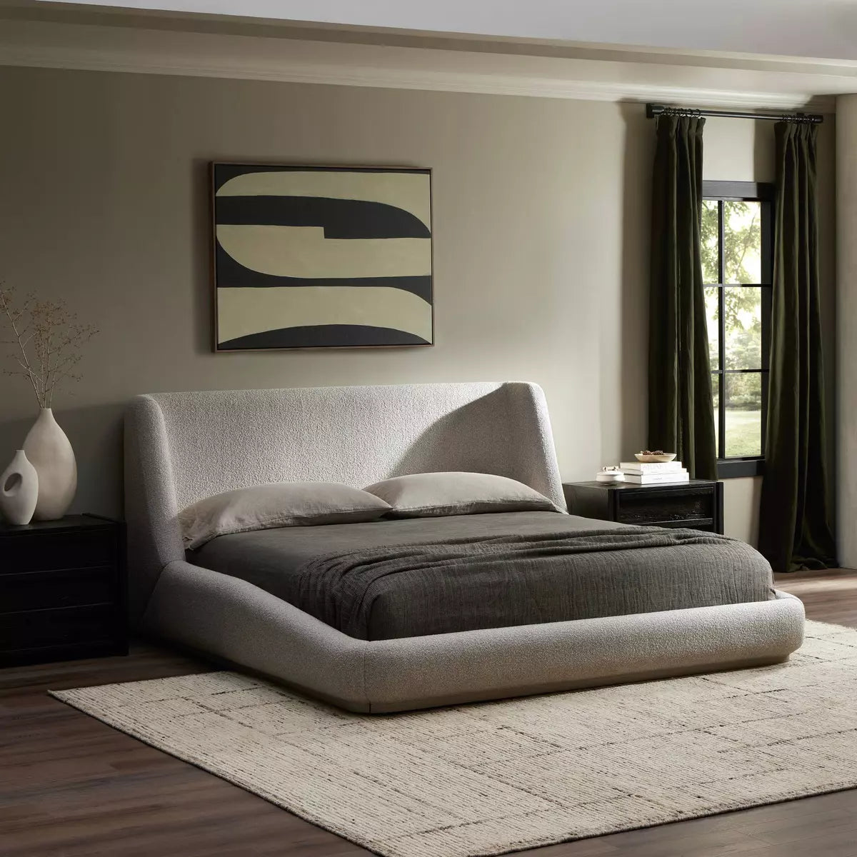 Paloma Bed Sattley Fog | BeBoldFurniture