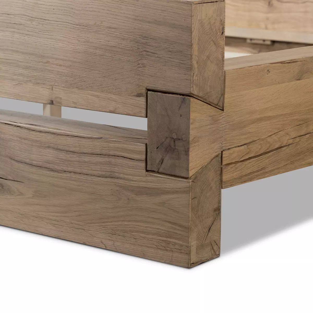 Lia Bed Natural Reclaimed French Oak | BeBoldFurniture