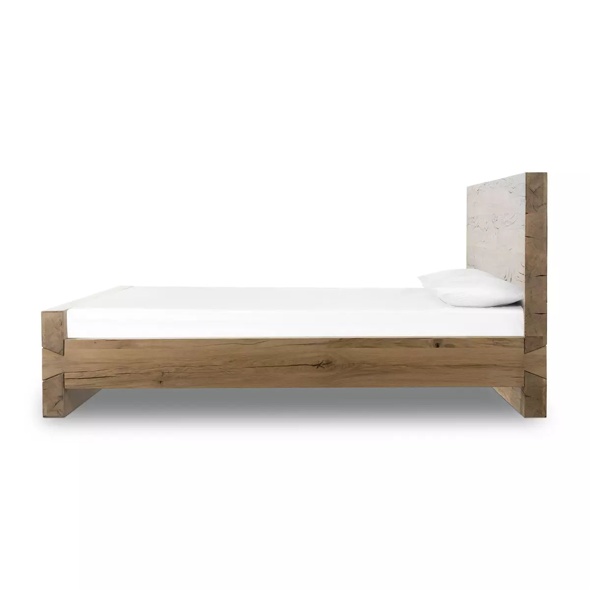 Lia Bed Natural Reclaimed French Oak | BeBoldFurniture