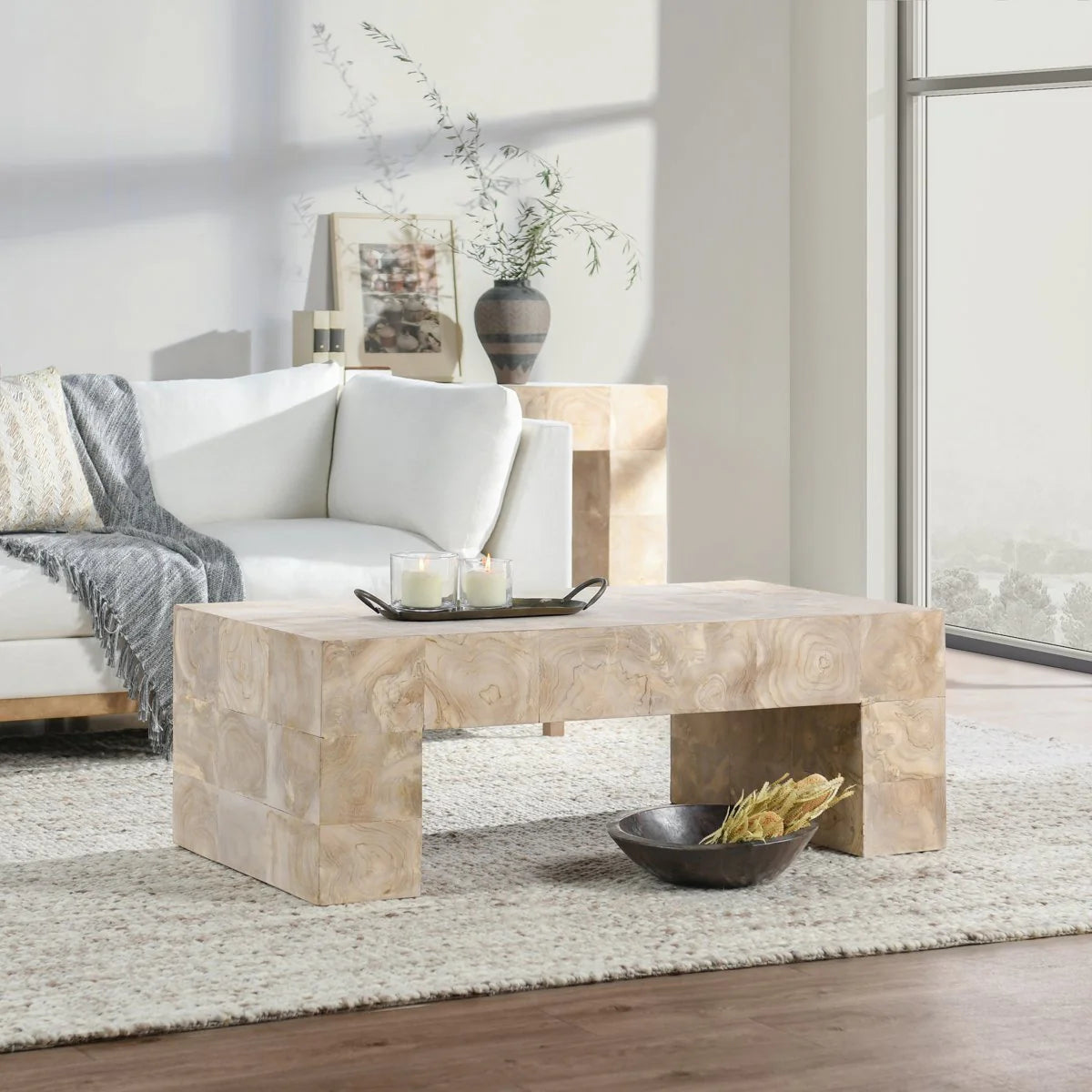 Anders Solid Wood Rectangle Coffee Table | BeBoldFurniture