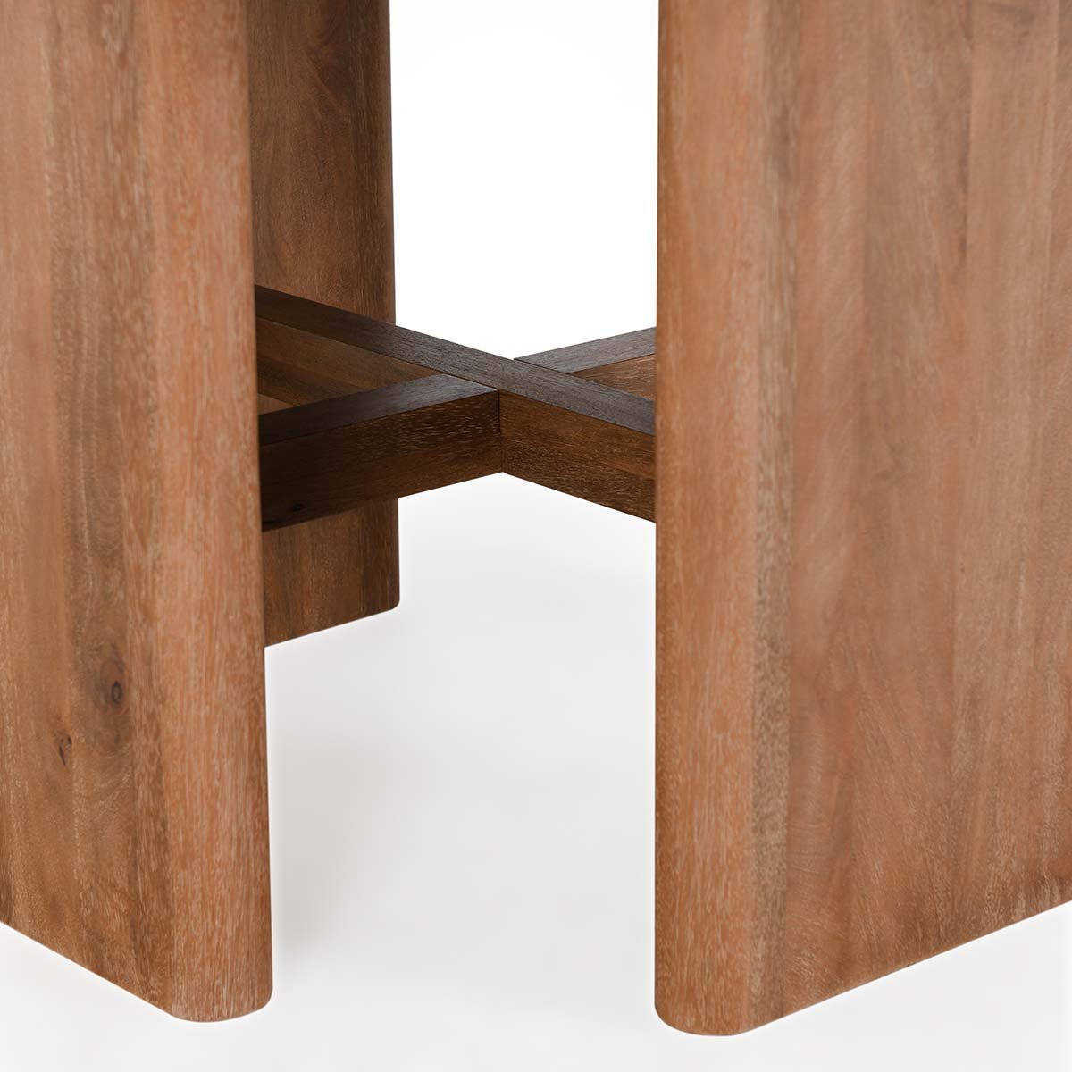 Selena Mango Wood 60" Round Dining Table Pottery Brown | BeBoldFurniture
