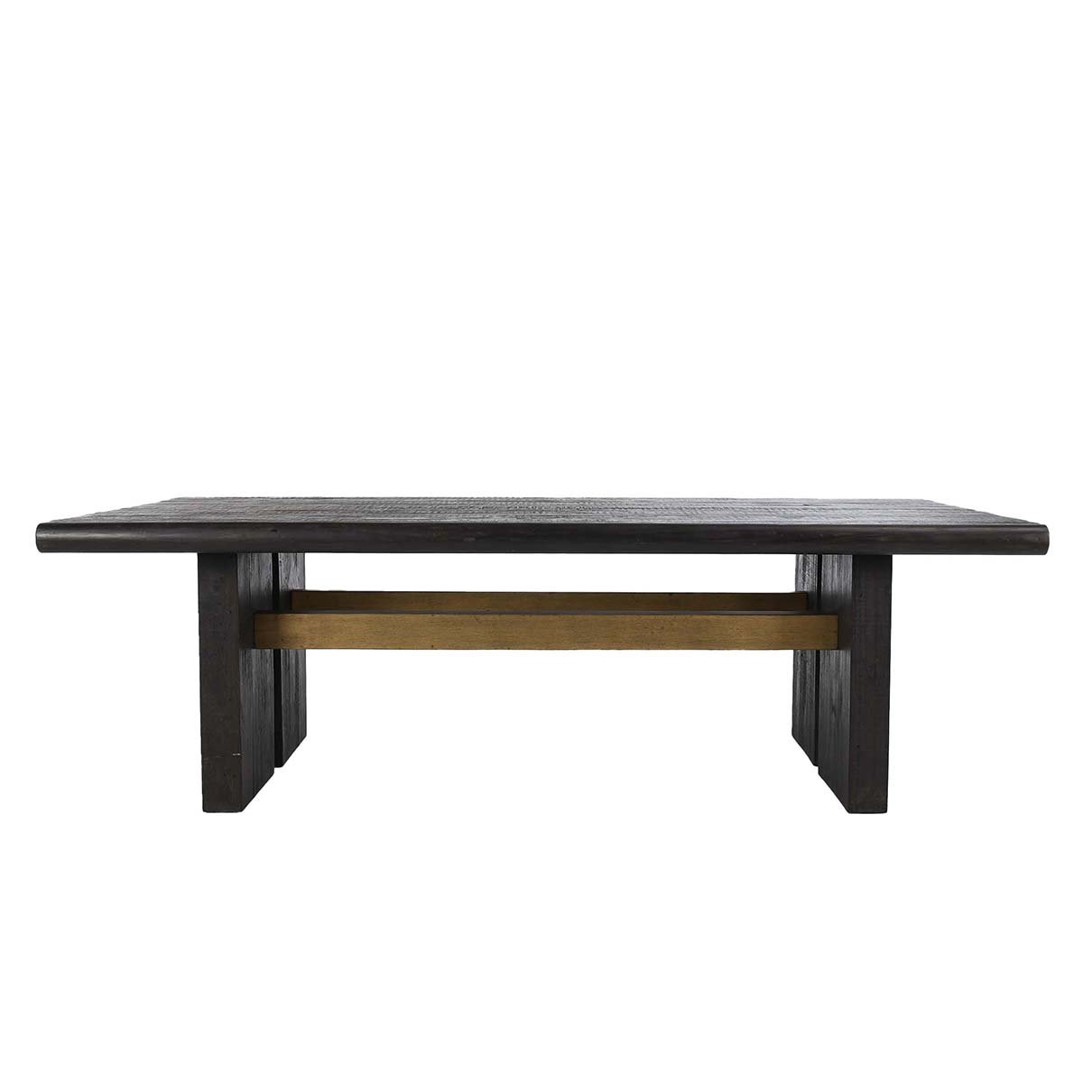 Larson Reclaimed Pine 96" Dining Table Carbon Black | BeBoldFurniture

