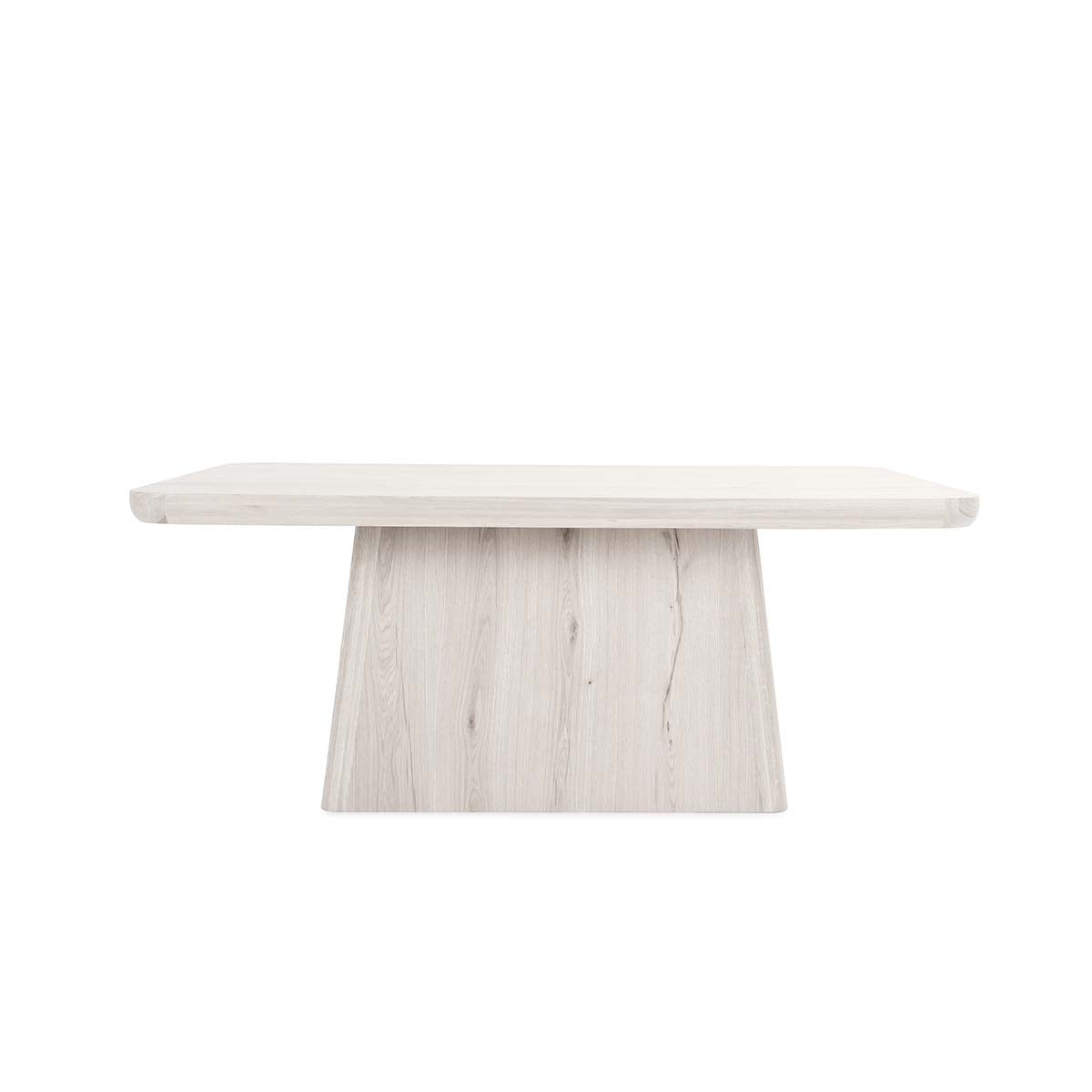 Orlando Oak Veneer 71" Dining Table Milk White | BeBoldFurniture
