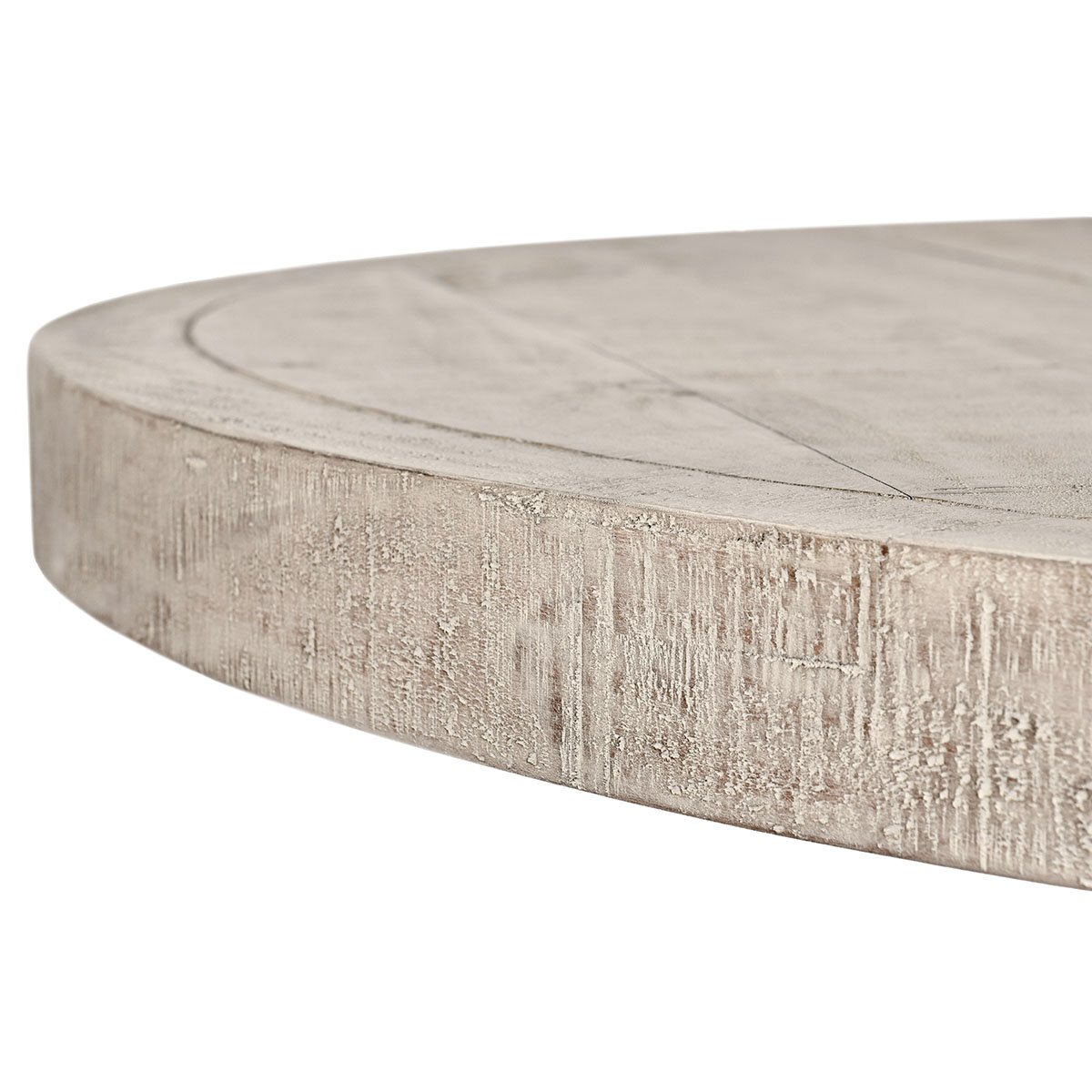 Rosemount Reclaimed Pine 60" Round Dining Table White Wash | BeBoldFurniture