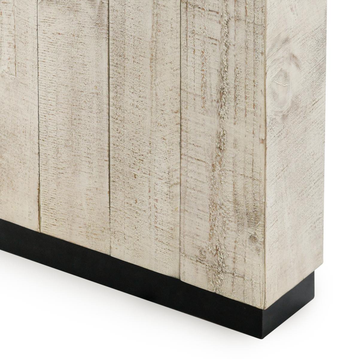 Lynx Reclaimed Wood 94" Dining Table Antique White | BeBoldFurniture
