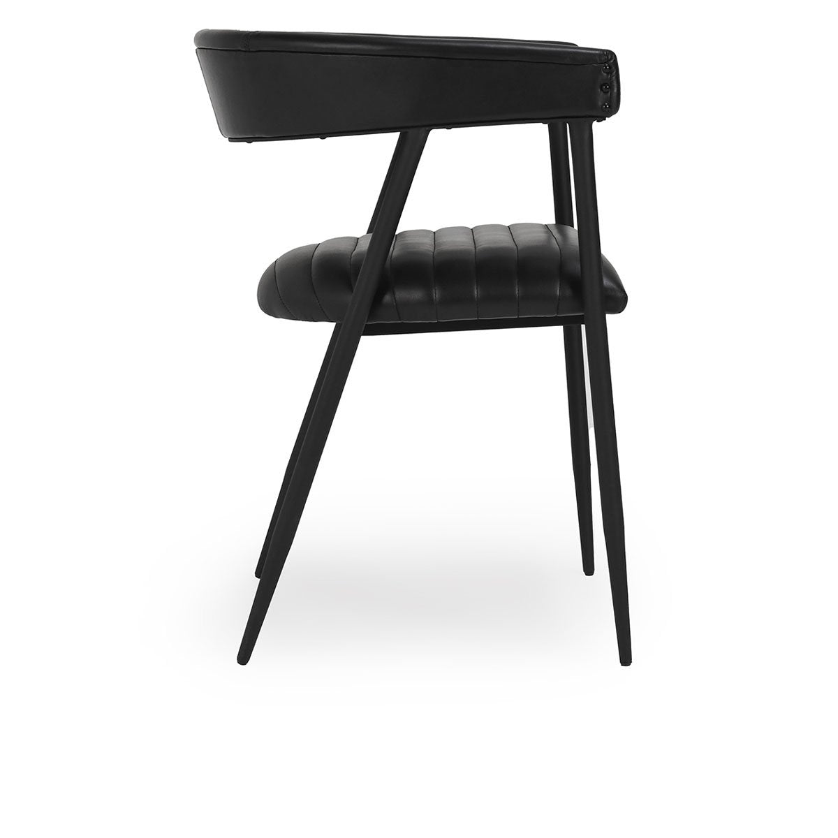 Preston Dining Chair Jet Black | BeBoldFurniture
