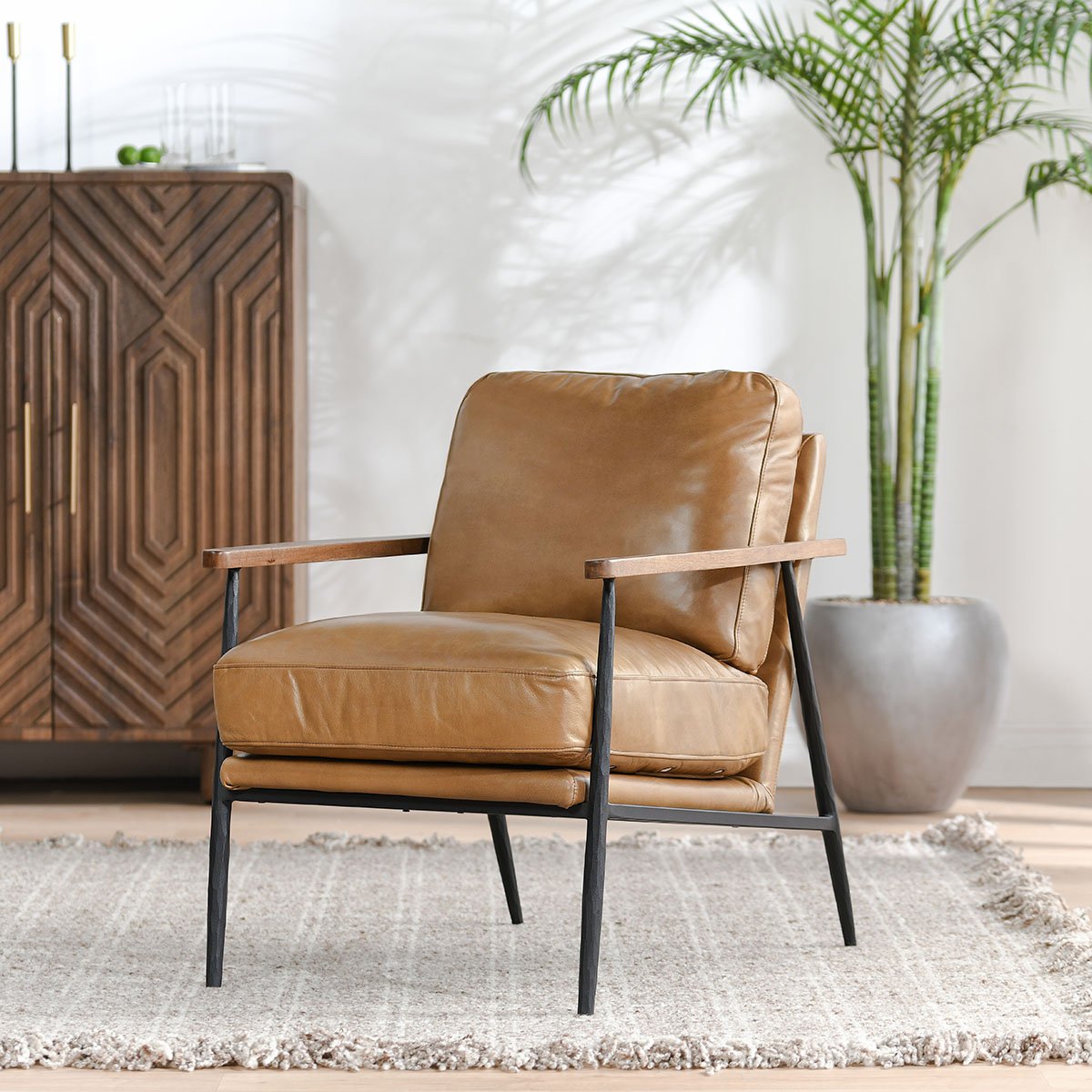 Christopher Club Chair Adobe Tan | BeBoldFurniture