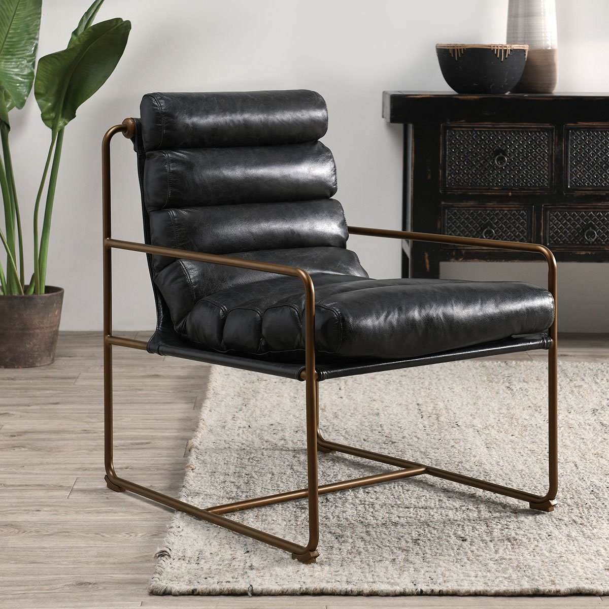 Argo Accent Chair Jet Black