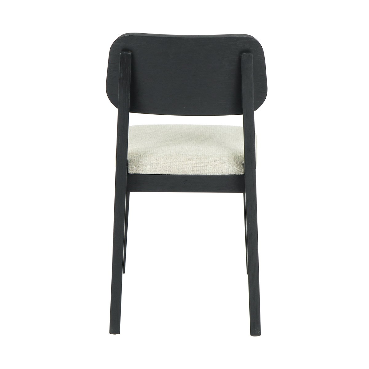Deaven Upholstered Dining Chair Oak Black Set of 2 | BeBoldFurniture
