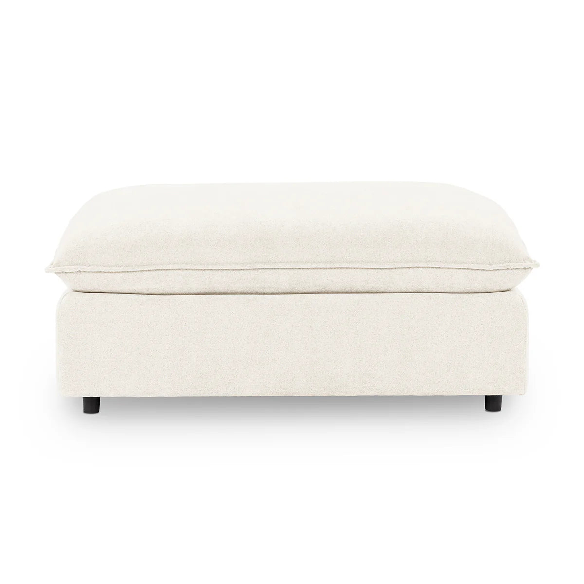 Caplan Upholstered Ottoman Elite Ivory | BeBoldFurniture