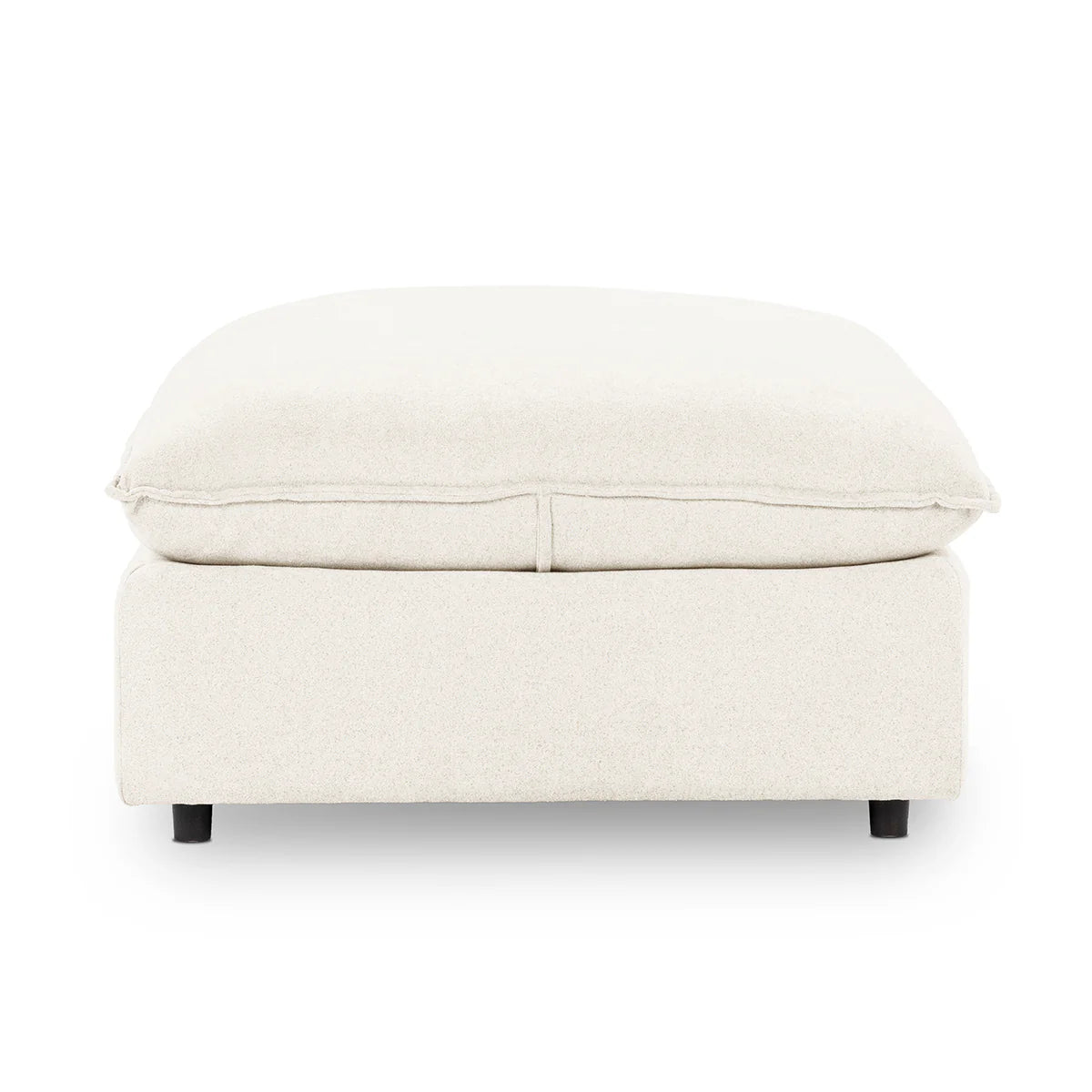 Caplan Upholstered Ottoman Elite Ivory | BeBoldFurniture