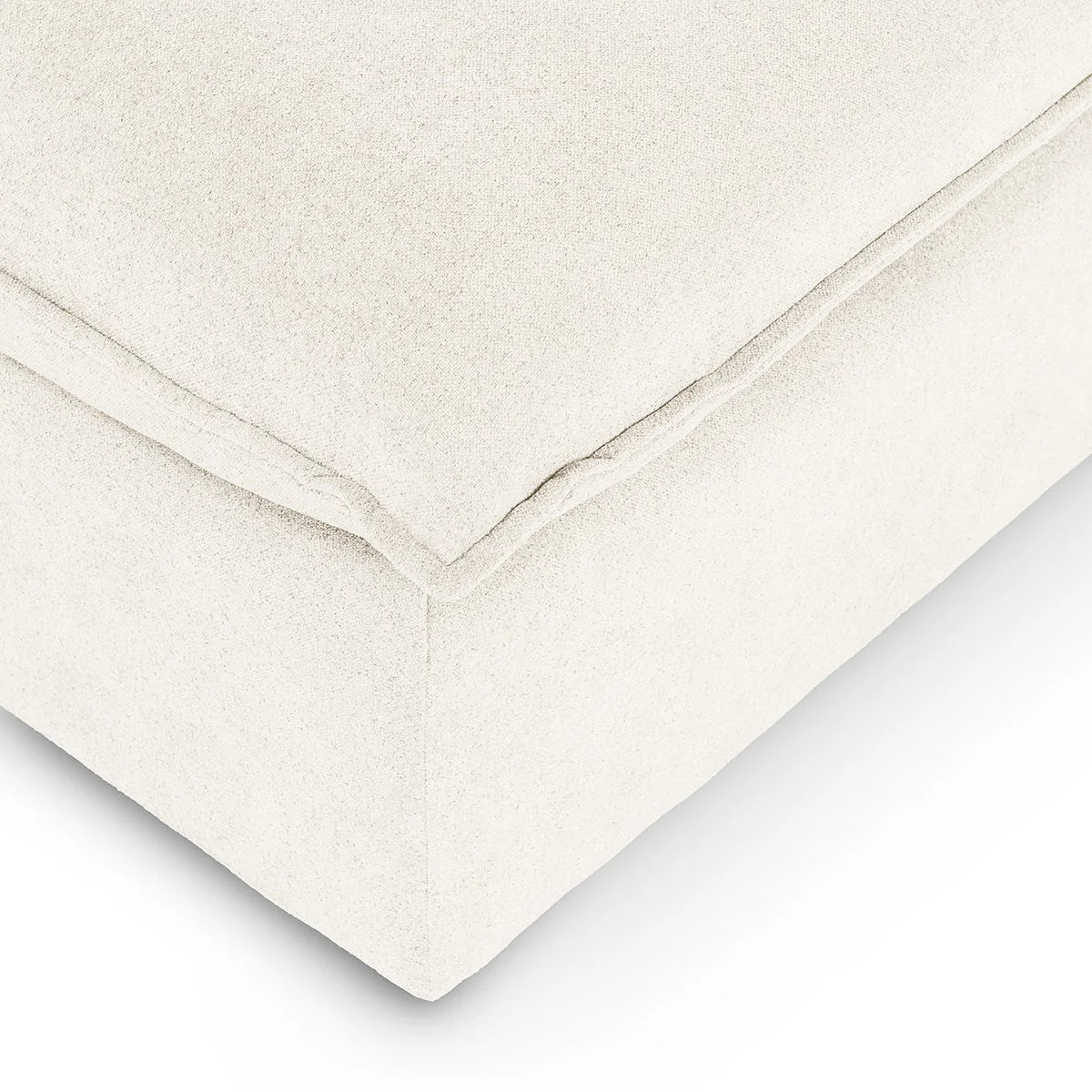 Caplan Upholstered Ottoman Elite Ivory | BeBoldFurniture