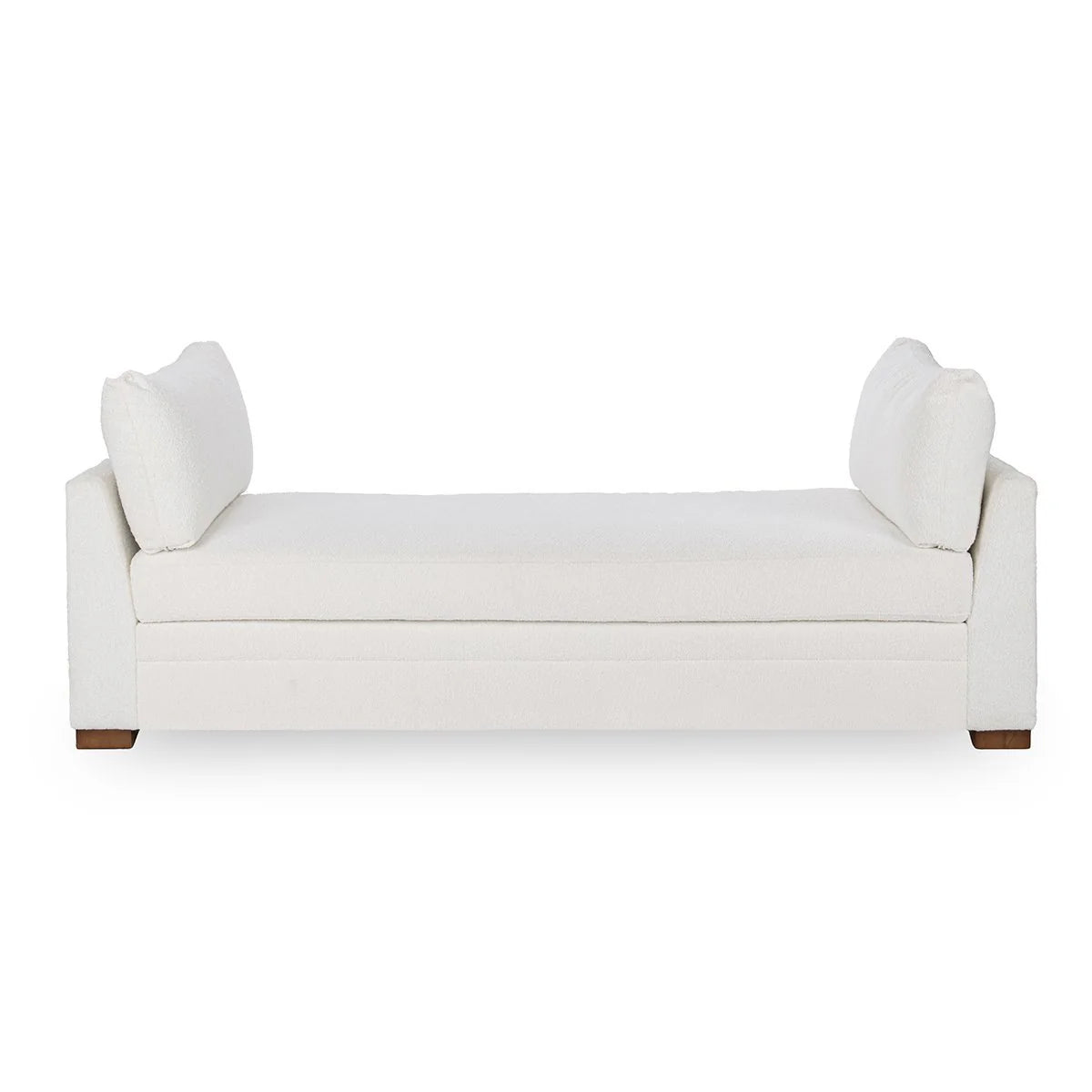 Audrey Upholstered Daybed Rise White | BeBoldFurniture