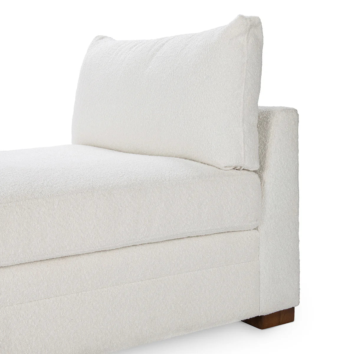 Audrey Upholstered Daybed Rise White | BeBoldFurniture
