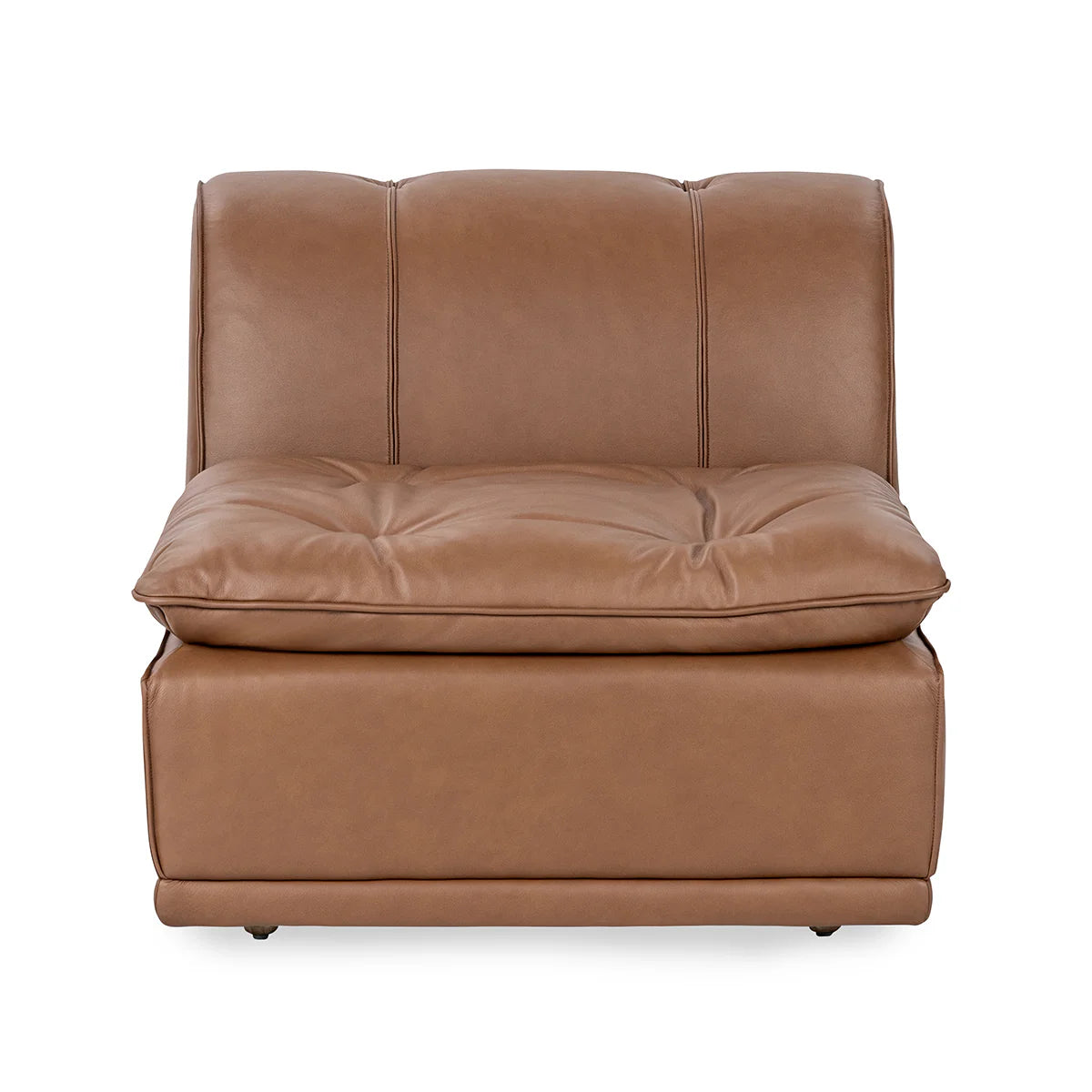 Haven Leather Armless Chair | BeBoldFurniture