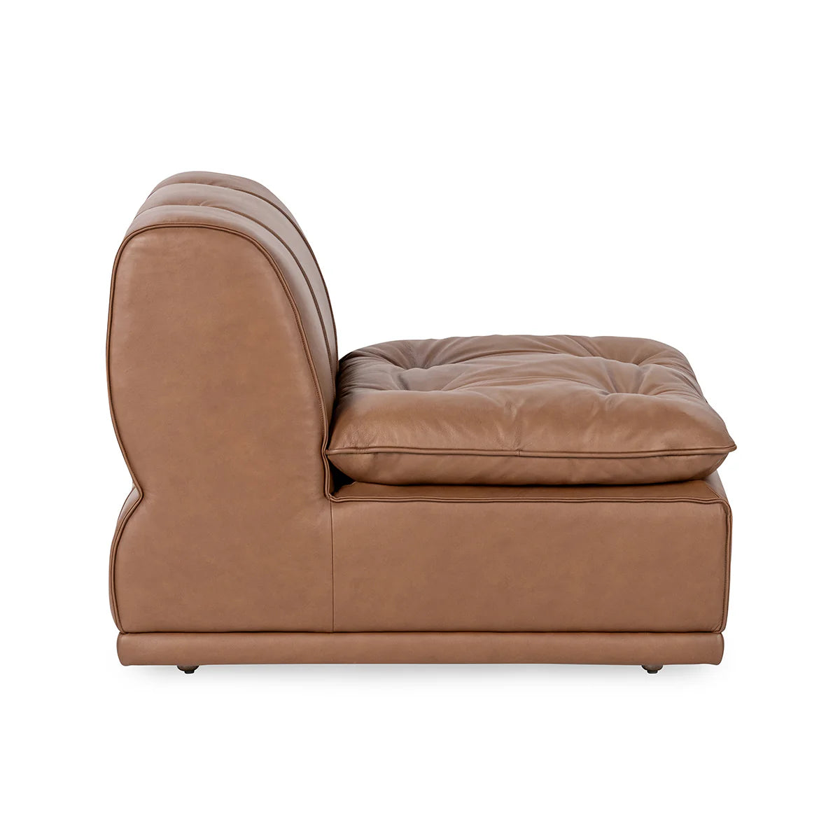 Haven Leather Armless Chair | BeBoldFurniture