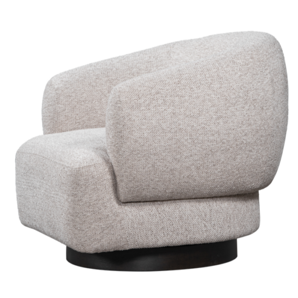 Nyles Swivel Chair Subtle Chalk | BeBoldFurniture