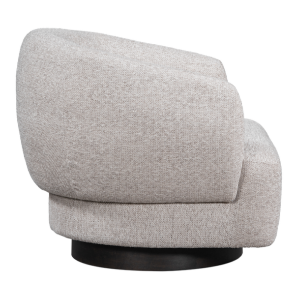 Nyles Swivel Chair Subtle Chalk | BeBoldFurniture