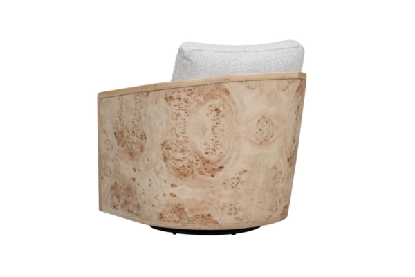 Havana Occasional Swivel Chair Toasted Burl | BeBoldFurniture