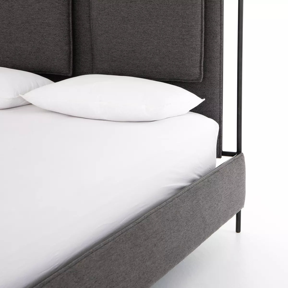 Leigh Upholstered Bed San Remo Ash | BeBoldFurniture