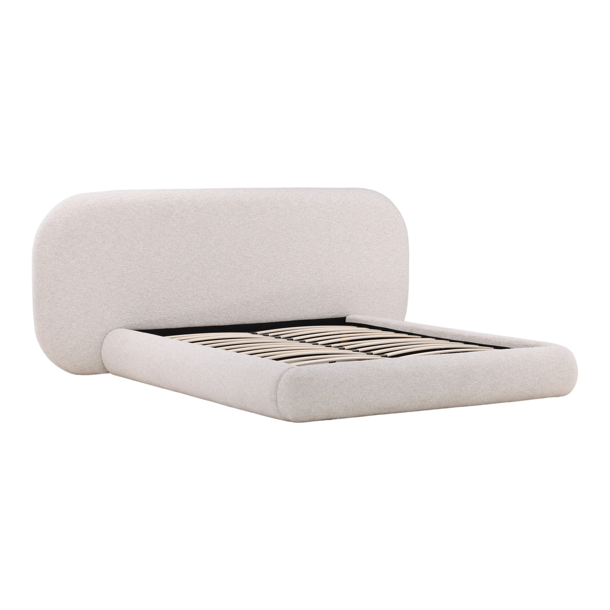 Ringo Bed Cream | Basketweave Boucle Fabric | BeBoldFurniture