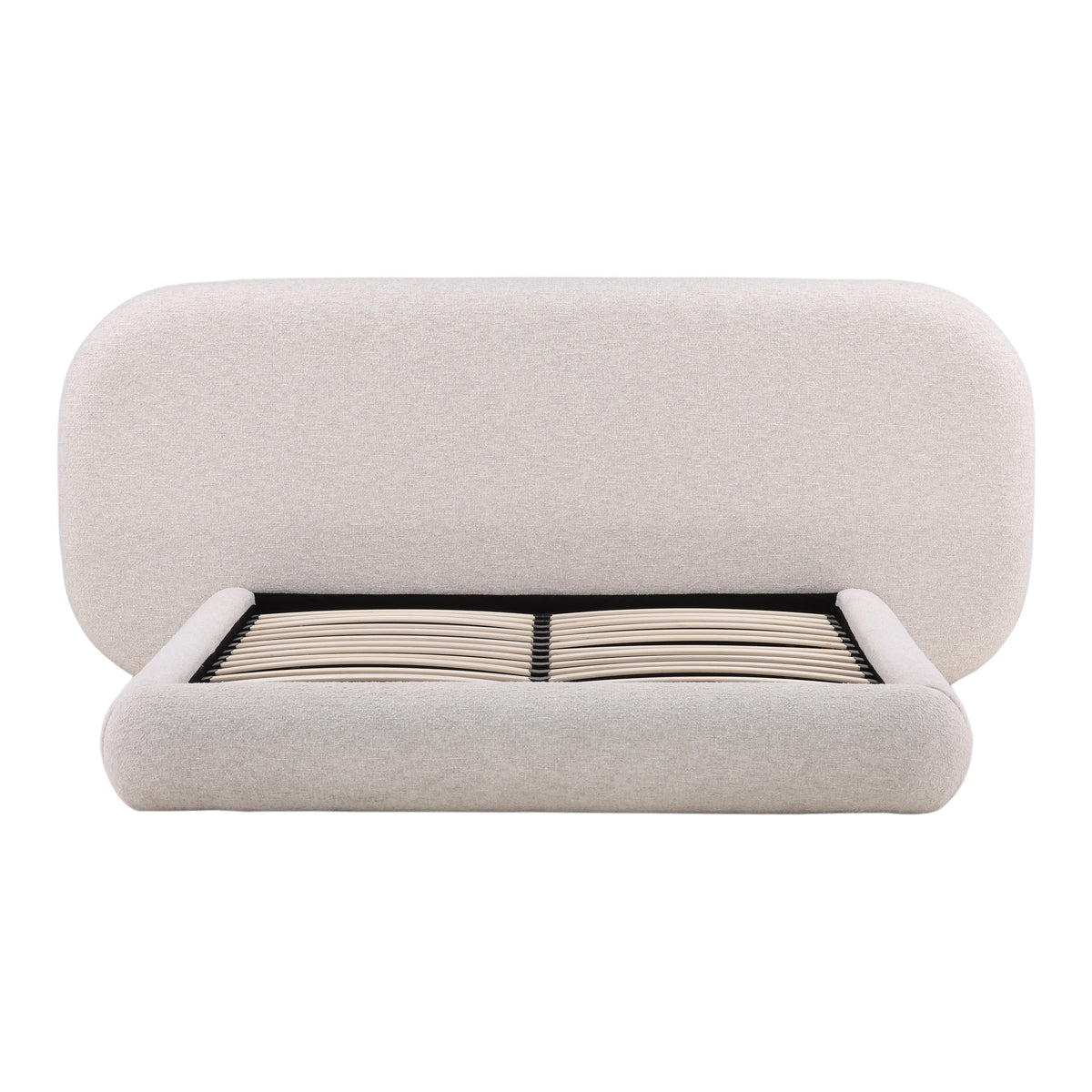 Ringo Bed Cream | Basketweave Boucle Fabric | BeBoldFurniture