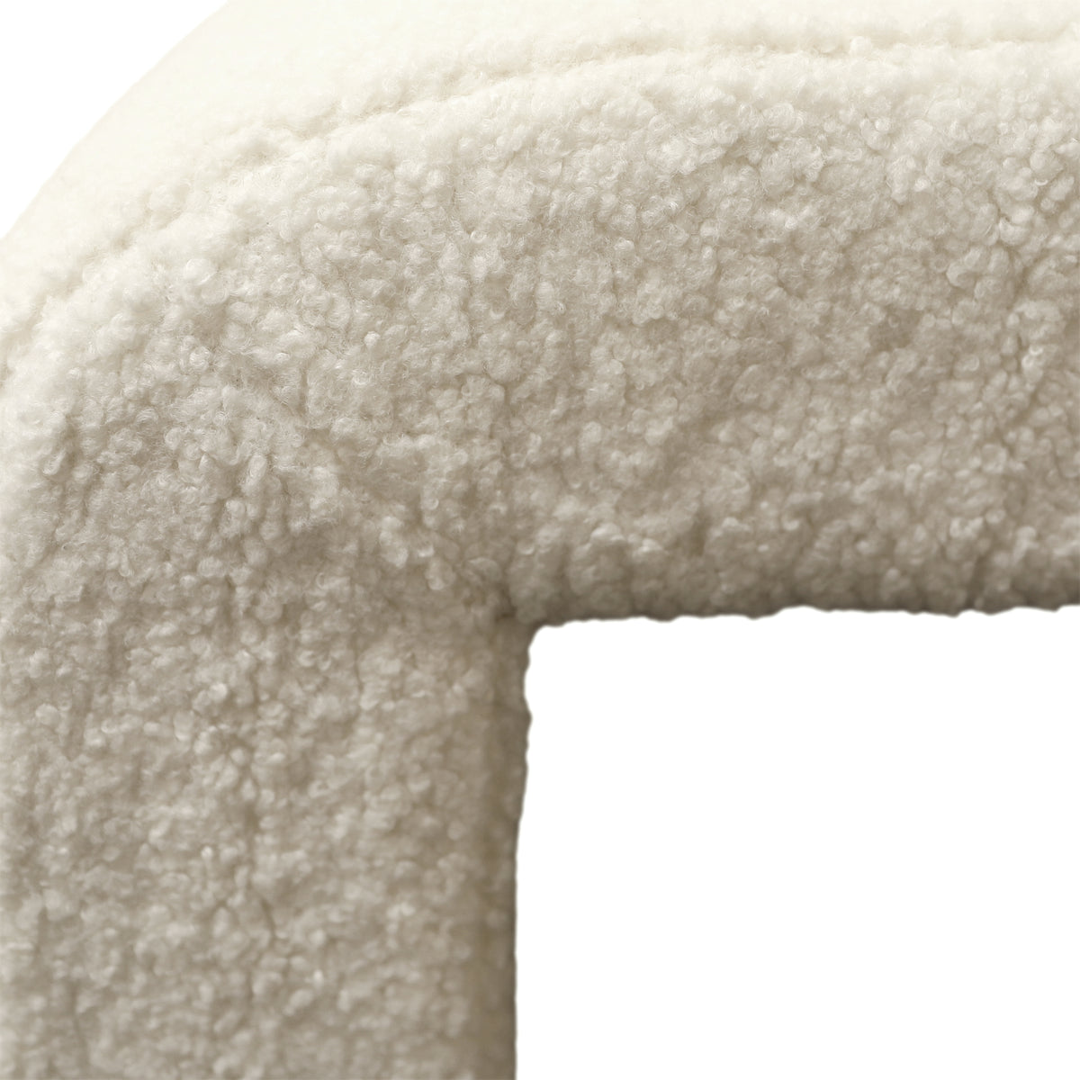 Kenneth Bench Small | Faux Sheepskin Ivory | BeBoldFurniture