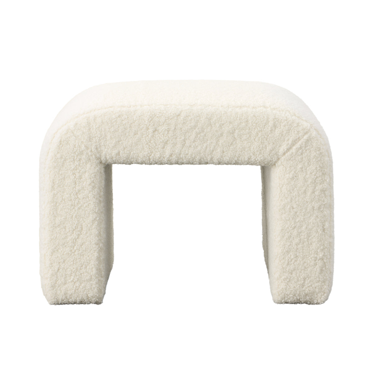 Kenneth Bench Small | Faux Sheepskin Ivory | BeBoldFurniture