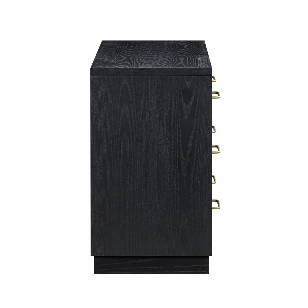Marlow 6-Drawer Black Wood Dresser | BeBoldFurniture