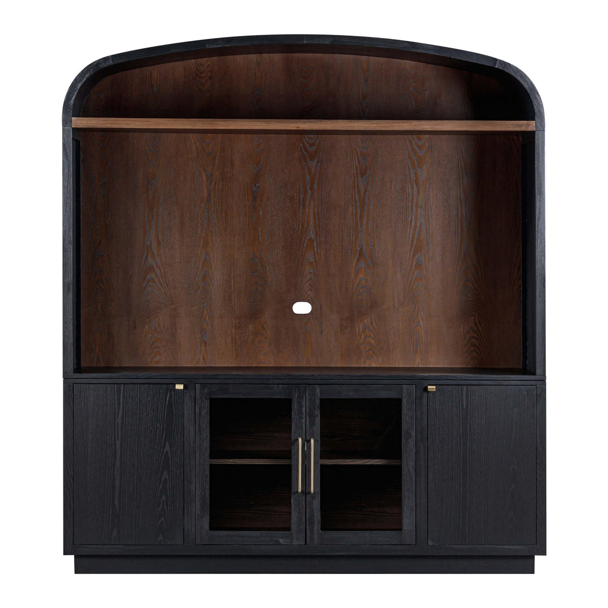 Marlow Black Wood Entertainment Center | BeBoldFurniture