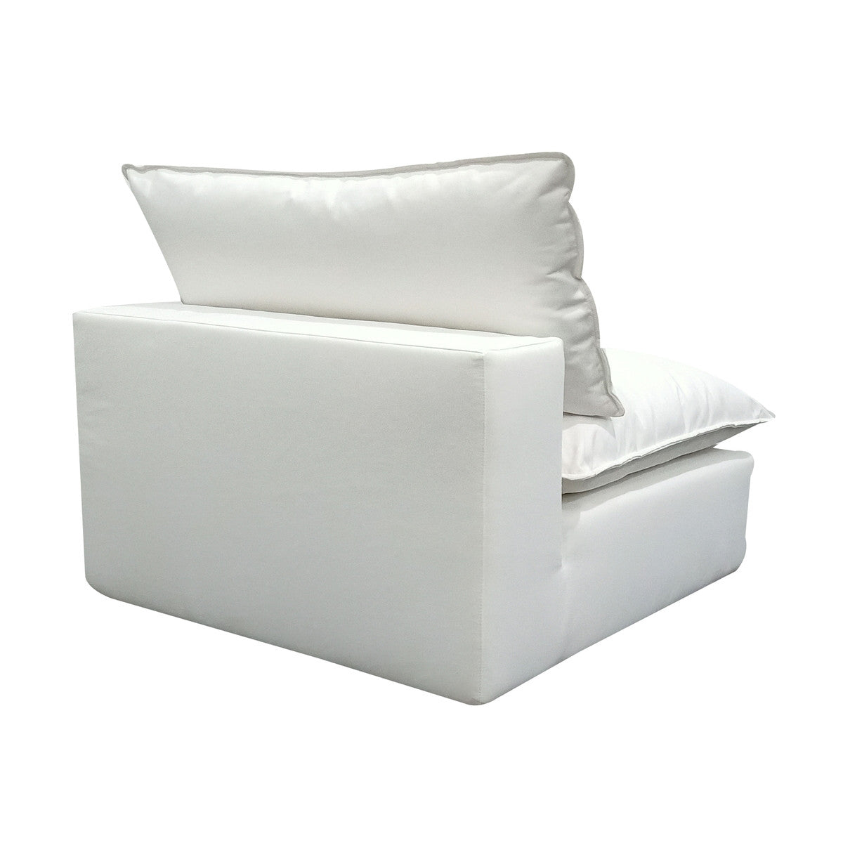 Cali Pearl Performance Fabric Armless Chair | BeBoldFurniture