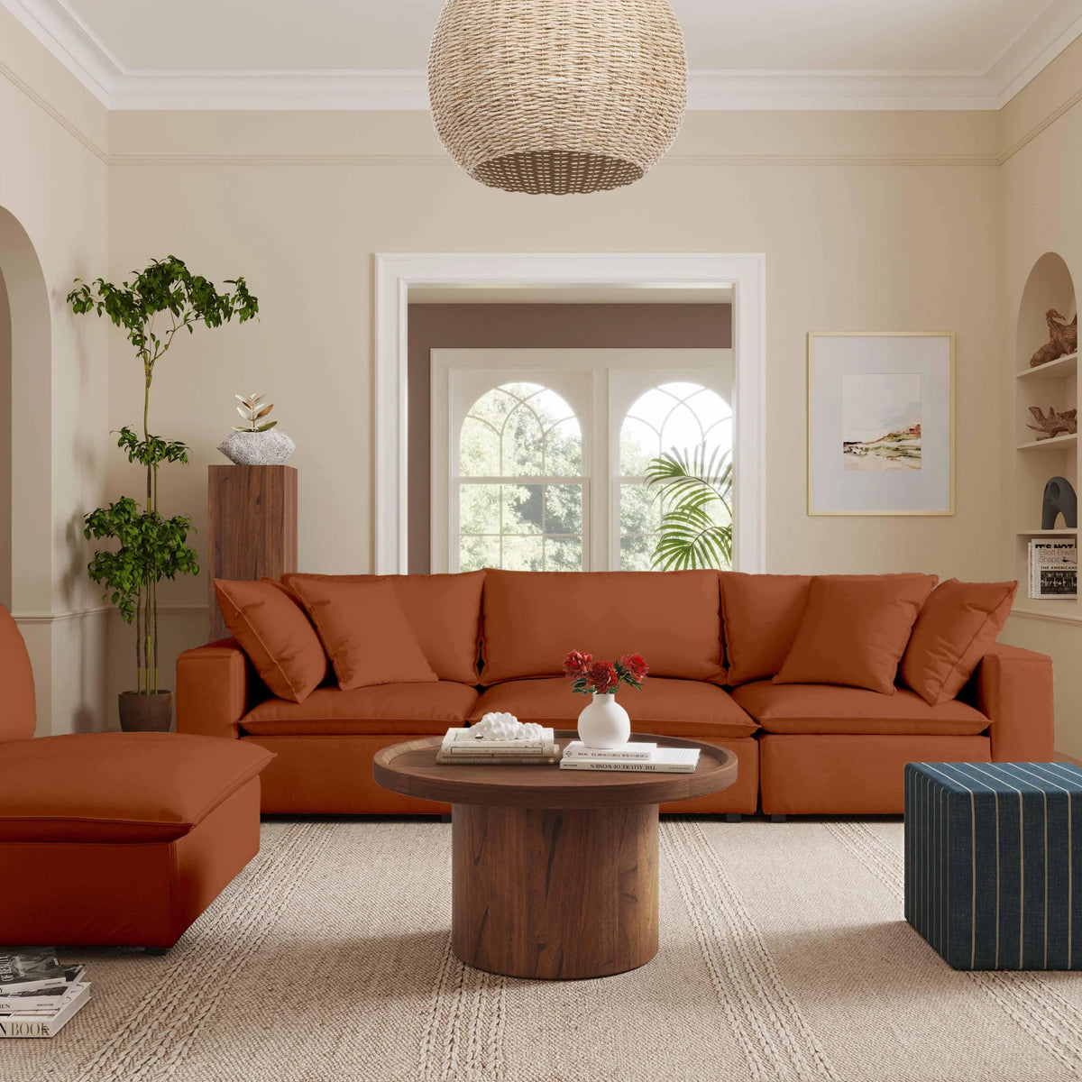 Cali Rust Modular Sofa | BeBoldFurniture