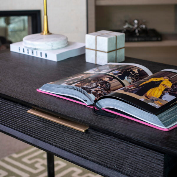 Riley Brushed Carbon Desk in Houston | Office | BeBoldFurniture