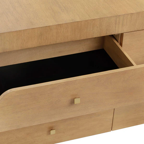 Hump 6 Drawer Natural Dresser | BeBoldFurniture