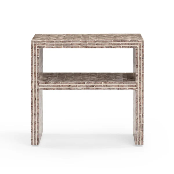 Derry Lavender Capiz Shell Nightstand | BeBoldFurniture