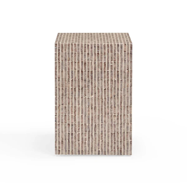 Derry Lavender Capiz Shell Nightstand | BeBoldFurniture