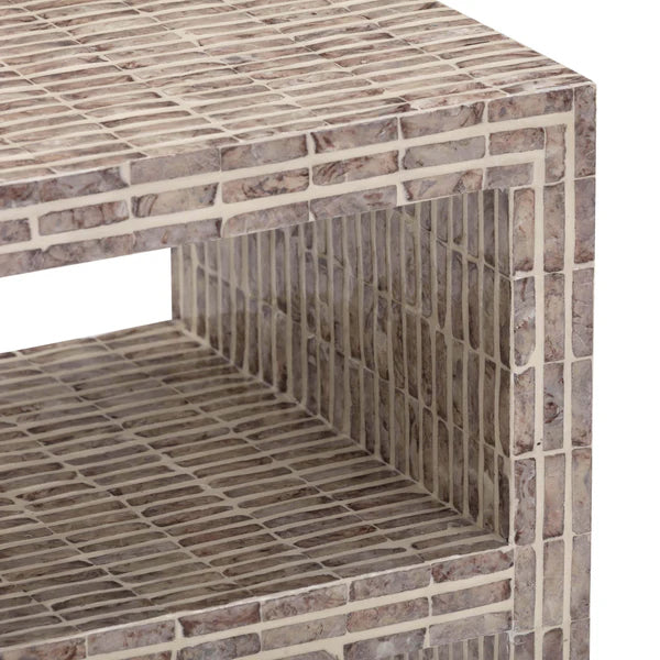 Derry Lavender Capiz Shell Nightstand | BeBoldFurniture