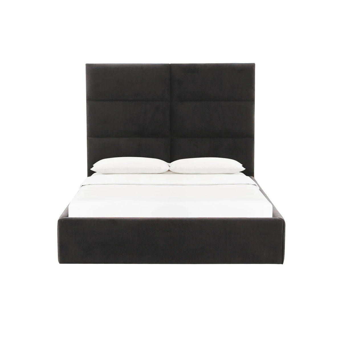 Eliana Black Velvet Bed | BeBoldFurniture