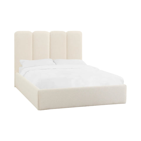 Palani Cream Boucle Bed | BeBoldFurniture