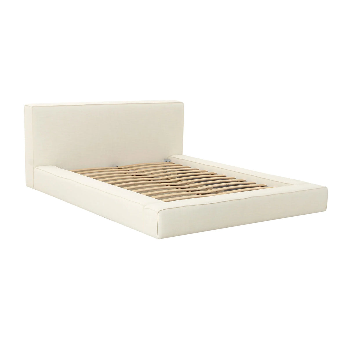 Olafur Upholstered Bed Cream | BeBoldFurniture