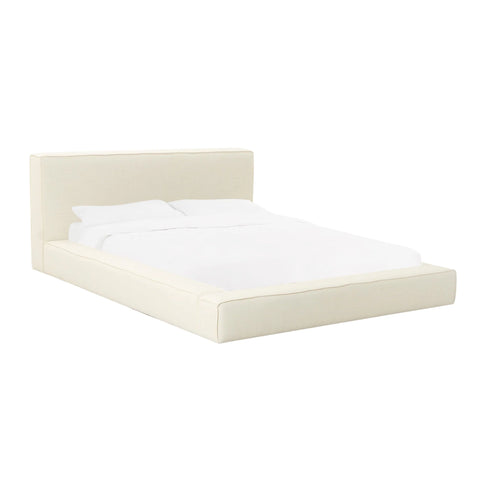 Olafur Upholstered Bed Cream | BeBoldFurniture