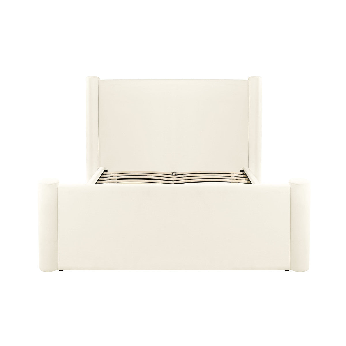 Athara Cream Velvet Full Bed In Houston | BeBoldFurniture 